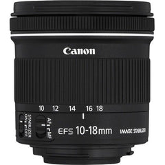 Canon Camera Lens EF-S 10-18MM F/4.5-5.6 IS STM – Black