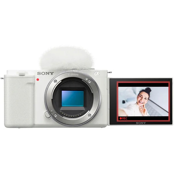 Sony Alpha ZV-E10 Mirrorless Vlog Camera - Body Only - White