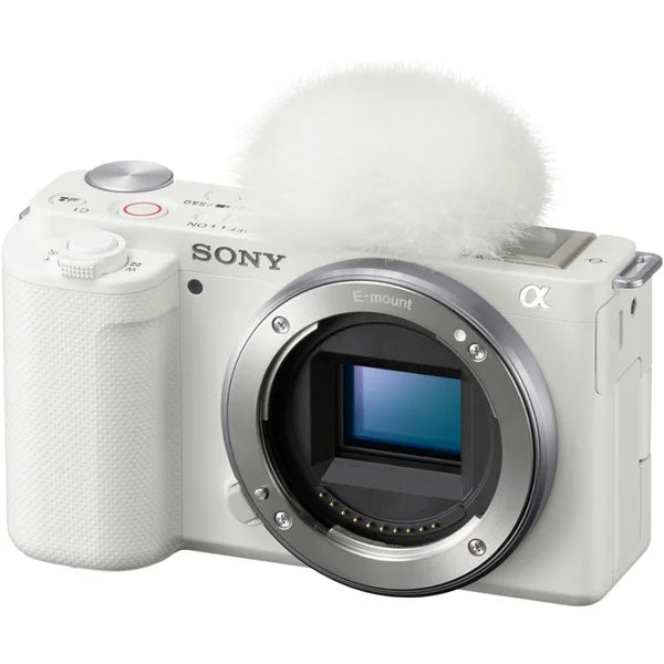 Sony Alpha ZV-E10 Mirrorless Vlog Camera - Body Only - White