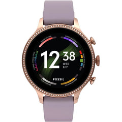 Fossil Gen 6 42MM Smart Watch Purple Silicone – Rose Gold