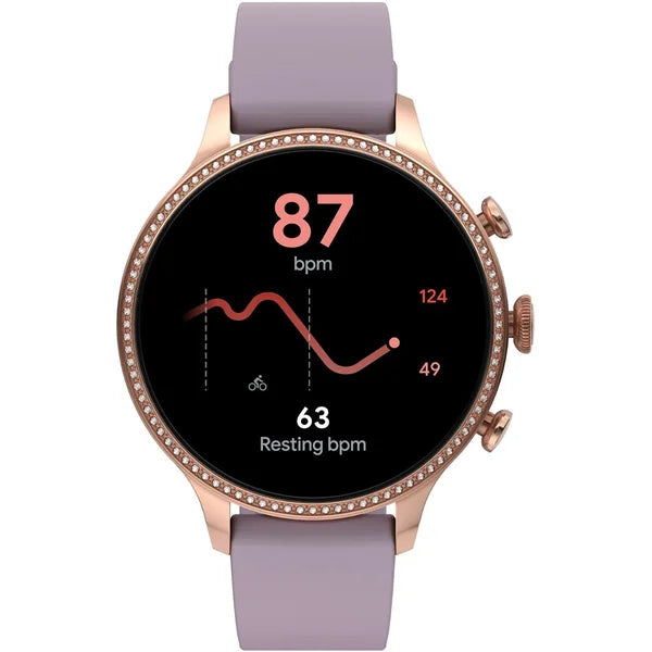 Fossil Gen 6 42MM Smart Watch Purple Silicone – Rose Gold