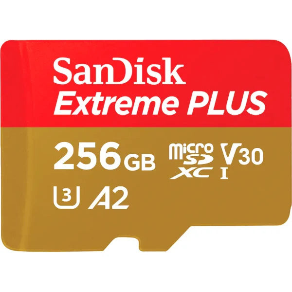 SanDisk Extreme PLUS MicroSDXC 256GB Memory Card + SD Adapter, 250MB/s
