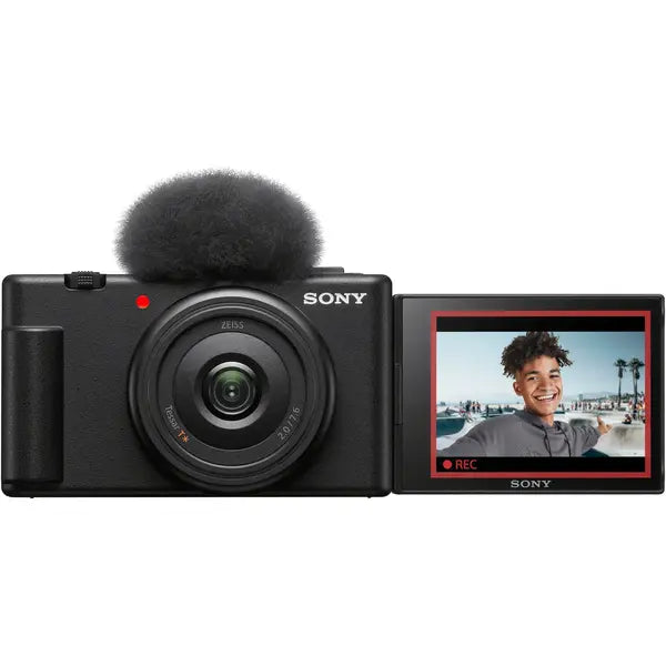 Sony - ZV-1F Vlog Camera for Content Creators and Vloggers – Black