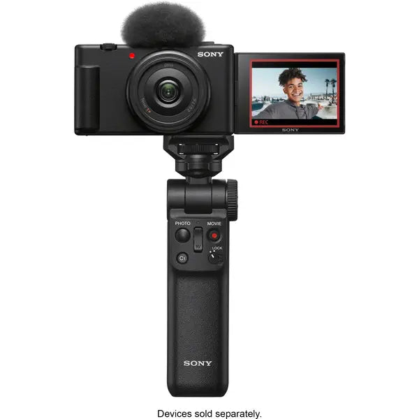 Sony - ZV-1F Vlog Camera for Content Creators and Vloggers – Black