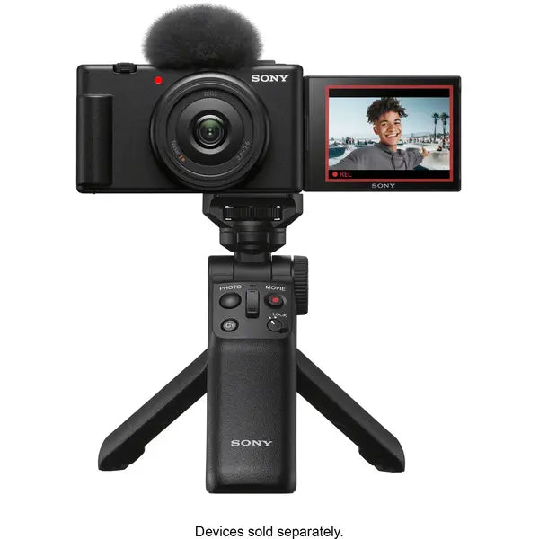 Sony - ZV-1F Vlog Camera for Content Creators and Vloggers – Black