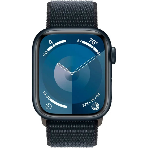 Apple Series 9 41mm GPS Smart Watch Aluminum Case with Sport Loop (MRHU3LL/A) – Midnight