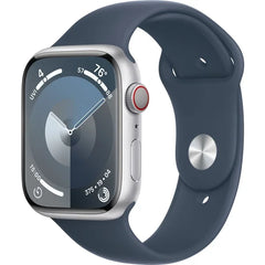 Used Apple Watch Series 9 (GPS) 45MM/ML Smart Watch Midnight Aluminum Case with Sport Band - Storm Blue