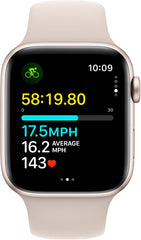 Apple SE (2ND GEN) 44MM GPS Smart Watch Aluminum Case with Sport Loop