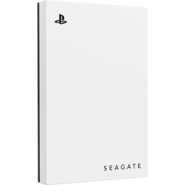 Seagate Game Drive for PlayStation Cons 2TB External Portable Hard Drive with Blue LED Lighting - White