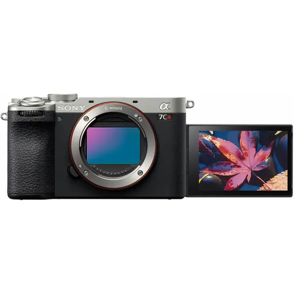 كاميرا Sony Alpha 7CR ذات الإطار الكامل بدون مرآة وعدسات قابلة للتبديل (الهيكل فقط) - فضي 