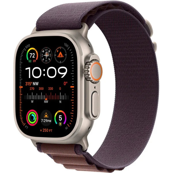 Apple Ultra 2 49mm Smart Watch Titanium Case with Blue Alpine Loop