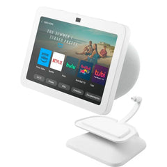 Used Amazon Adjustable Stand for Echo Show 8 (3rd Gen) with USB-C Charging Port - White