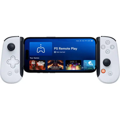 وحدة تحكم الألعاب Backbone One PlayStation Edition (Lightning) للأجهزة المحمولة للآيفون (الجيل الثاني) - أبيض 