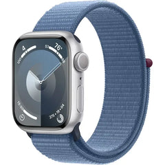 Apple Series 9 41MM (GPS) Smart Watch Aluminum Case Sport Loop – Winter Blue