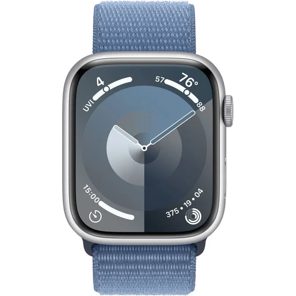 Apple Series 9 45MM (GPS) Smart Watch Aluminum Case Sport Loop – Winter Blue