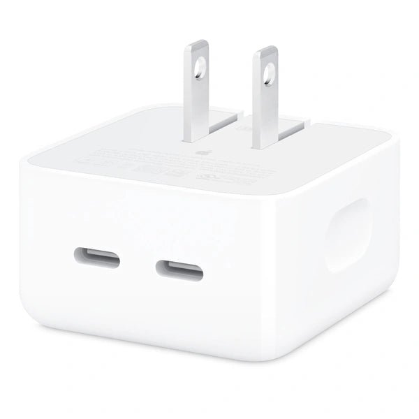 Used Apple 35W Dual USB-C Port Compact Power Adapter White