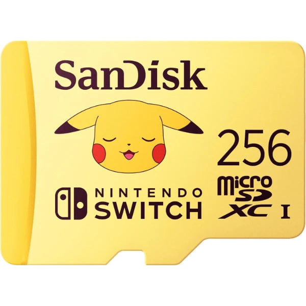 SanDisk Pokémon MicroSD Memory Card 256GB for Nintendo Switch 100MB/s