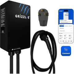 Grizzl-E Smart EV Charger 40A, Level 2, Wi-Fi Enabled – Black