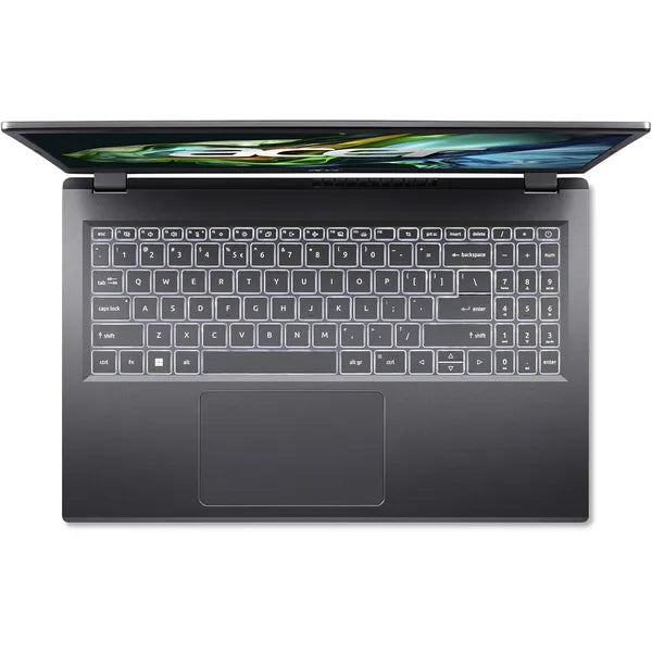 Acer Aspire 5 15.6" Laptop (13th Gen) Intel Core i7-1355U 16GB RAM LPDDR5 512GB SSD PCIe Intel Iris Xe Graphics Windows 11 Home - Steel Gray