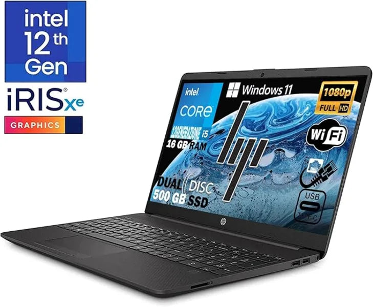 HP 250 G9 Notebook (12th Gen) Intel Core i5 16GB RAM 512GB SSD –Dark Ash Silver