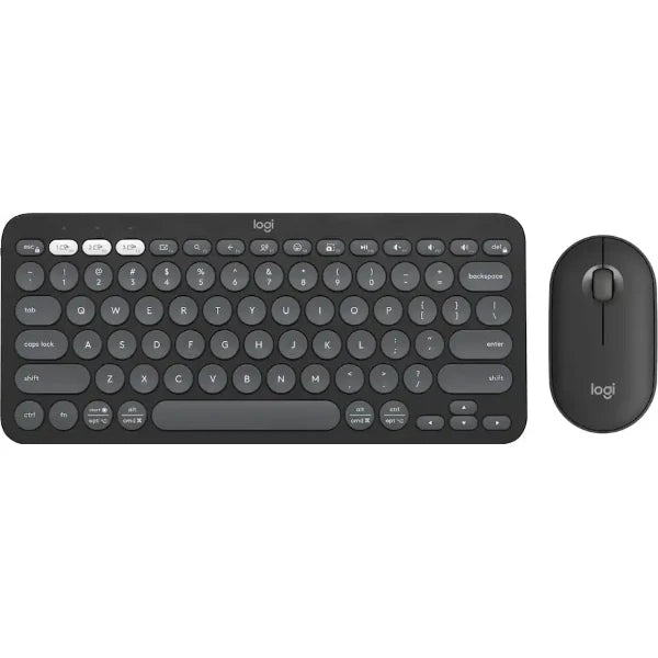 Logitech Pebble 2 Wireless Keyboard & Mouse Combo – Tonal Graphite