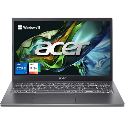 Acer Aspire 5 15.6" Laptop (13th Gen) Intel Core i7-1355U 16GB LPDDR5 RAM 512GB PCIe SSD Intel Iris Xe Graphics Windows 11 Home - Steel Gray