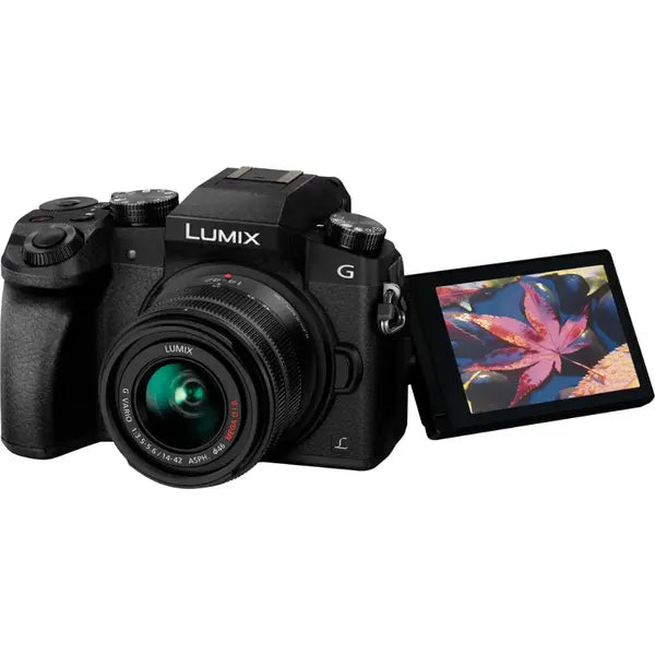 Panasonic Lumix G7 Mirrorless Camera with 14-42mm Lens – Black