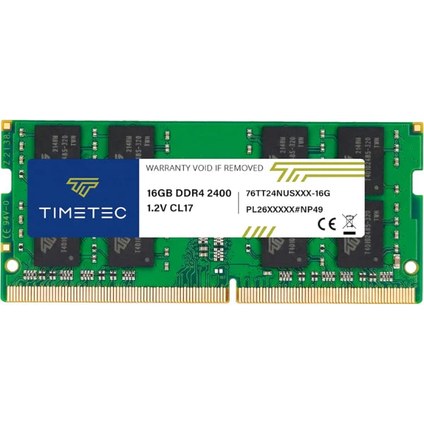 Timetec Premium 16GB DDR4 2400MHz (PC4-19200) CL17 SO-DIMM Laptop RAM – 260-Pin 1.2V CL17 Memory Module for Laptop, Notebook, Mini PC, All-in-One