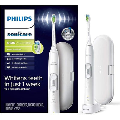 Philips Sonicare ProtectiveClean 6100 Rechargeable Toothbrush - White