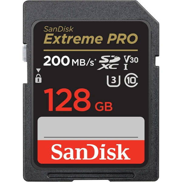 SanDisk Extreme Pro 128GB SDXC UHS-I Memory Card – Up to 200MB/s