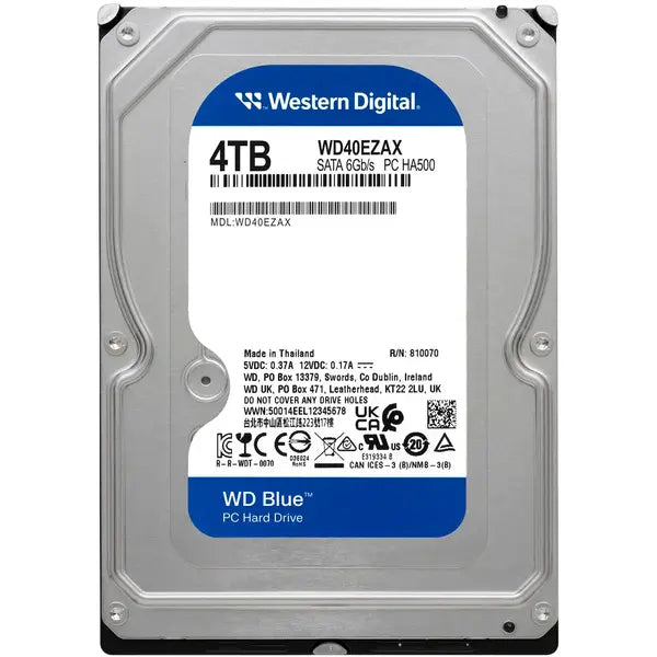 Western Digital 5400 PC SATA III 3.5" Internal Hard Drive 4TB – Blue