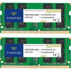 Timetec Premium 32GB DDR4 2666MHz SO-DIMM Laptop RAM Kit – 2×16GB CL19
