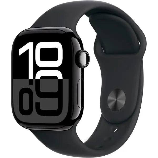 Apple Series 10 42mm (GPS) Smart Watch Aluminum Case with Sport Band – Black