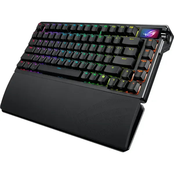 Asus Rog Azoth Extreme 75% Wireless Mechanical Gaming Keyboard with ROG NX Snow Linear Switches and Color OLED Touchscreen