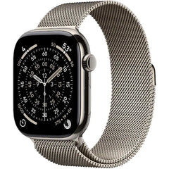 Apple Watch Series 11 (46mm) Cellular Smart Watch – Natural Titanium Case/Natural Milanese Loop