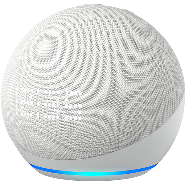 مكبر صوت ذكي Amazon Echo Dot (الجيل الخامس) مع ساعة - أزرق سحابي
