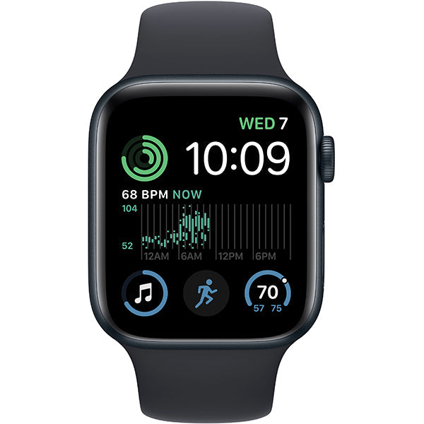 Apple Watch SE (2nd Gen) 44mmML (GPS + Cellular) Aluminum Case with Midnight Sport Band