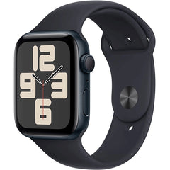 Apple Watch SE GPS, 44mm Aluminium Case with Sport Band - Midnight