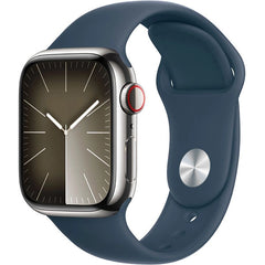 Apple Series 9 41MM Smart Watch Stainless Steel Case with Sport Band