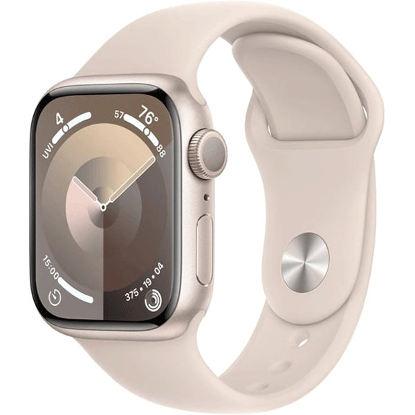 Apple Watch Series 9 GPS, 41mm Aluminum Case with Sport Band - S/M