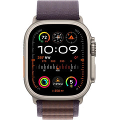 Apple Ultra 2 (GPS) 49mm Smart Watch Titanium Case with Indigo Alpine Loop – Titanium