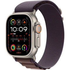 Apple Ultra 2 (GPS) 49mm Smart Watch Titanium Case with Indigo Alpine Loop – Titanium