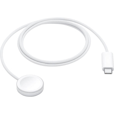 كابل شاحن سريع مغناطيسي لساعة أبل إلى USB-C (1 متر) – أبيض