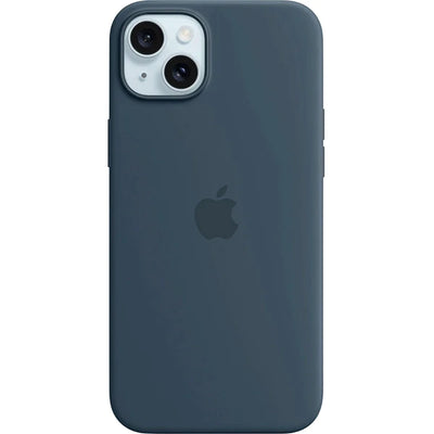 غطاء سيليكون لهاتف Apple iPhone 15 Plus مستعمل مع MagSafe - أزرق عاصف