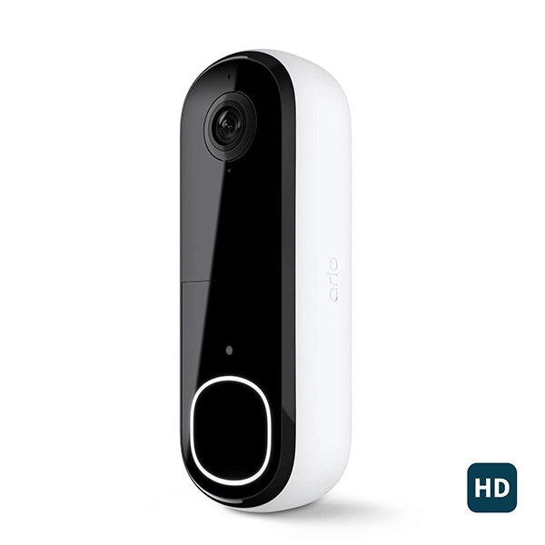 Arlo Video Doorbell HD (الجيل الثاني) بالبطارية والسلك - أبيض