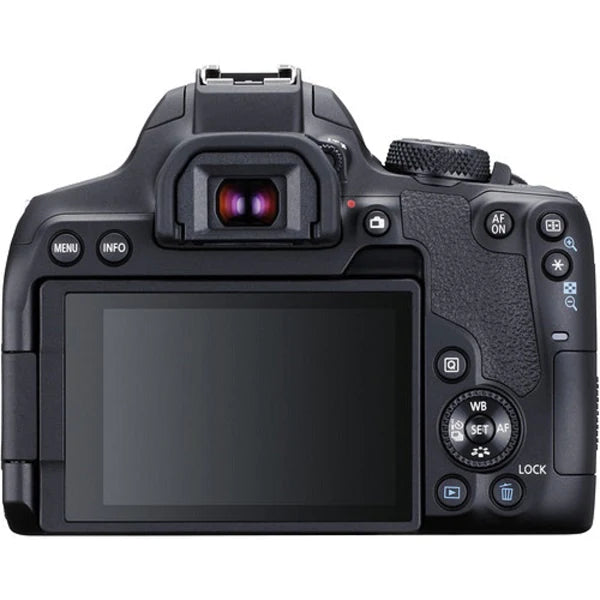 كاميرا كانون Eos Rebel T8i DSLR مع عدسة EF-S مقاس 18-55 ملم – أسود 