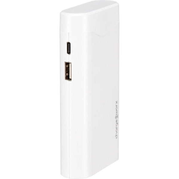 Chargeworx 10000mah Dual USB Slim Power Bank – White