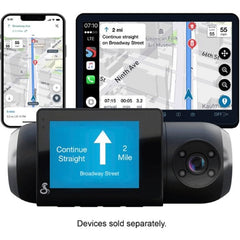 Cobra SC 201 Dual View Smart Dash Cam with Built-In Cabin View – Black