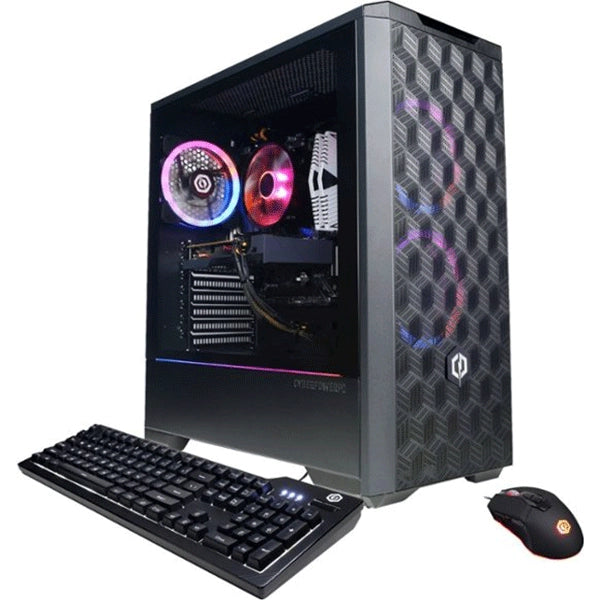 CyberPowerPC Gamer Master Gaming Desktop, AMD Ryzen 5 5500 Processor, 16GB DDR4 RAM, 1TB SSD, NVIDIA GeForce RTX 3060 Graphics - Black Price in Dubai