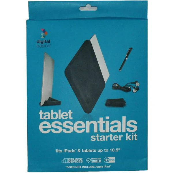 Digital Basics Tablet Essentials Starter Kit For iPads/Tablets – Silver